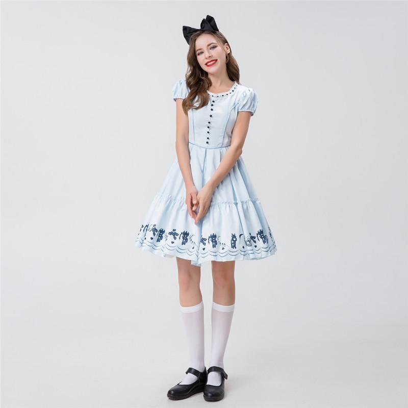 In Alice Wonderland Alice Kingsleigh Cosplay Adult Costumes Performance Stage