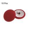 10pcs Fabric Cloth Covered Button 18mm Metal Round Sewing Buttons, Red/Caramel/Pink/Blue/Deep Blue
