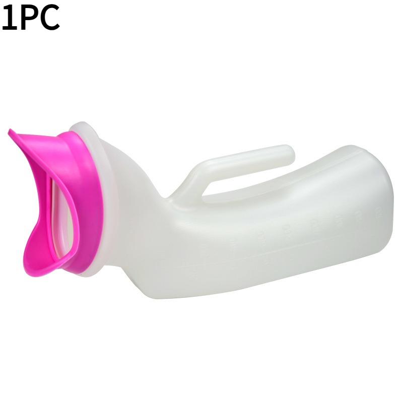 

1PC Women use soft rubber mouth to connect urinal large capacity 1000ml night pot bedridden elderly lying down and convenient to get up at night