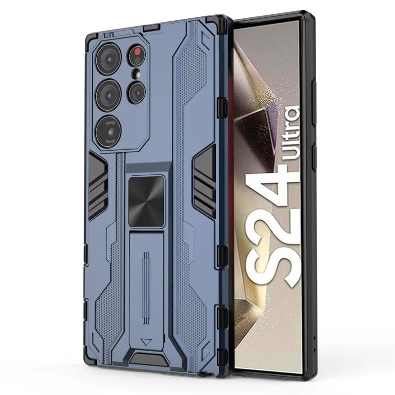 Magnetic Armor Case For Samsung S24 Ultra S23 S22 Plus S21 S21 FE Coque For Samsung A52S A32 A22 A21S A72 Shockproof Phone Cover