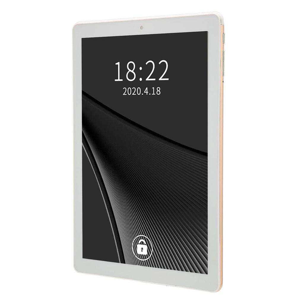 Für Android 11 Tablet 10 Zoll IPS HD-Bildschirm 3 GB 64 GB 8-Kern-Prozessor Tablet mit 3G-Netzwerk 5G WIFI 100–240 V Gold EU