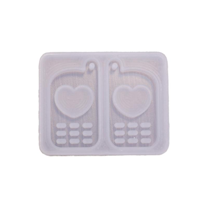 Epoxidové tekuté písky Silikonové formy Tvar přehrávače médií Přívěsek Forma Pryskyřice Forma na přívěsek Ruční výroba