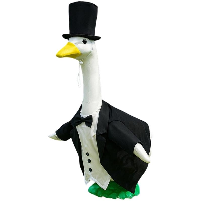 Dynamic Grass Waterfowl Costume Set Weather Resistant Polyester Substance Accommodates 23 Foot Statues Multiple Celebratory