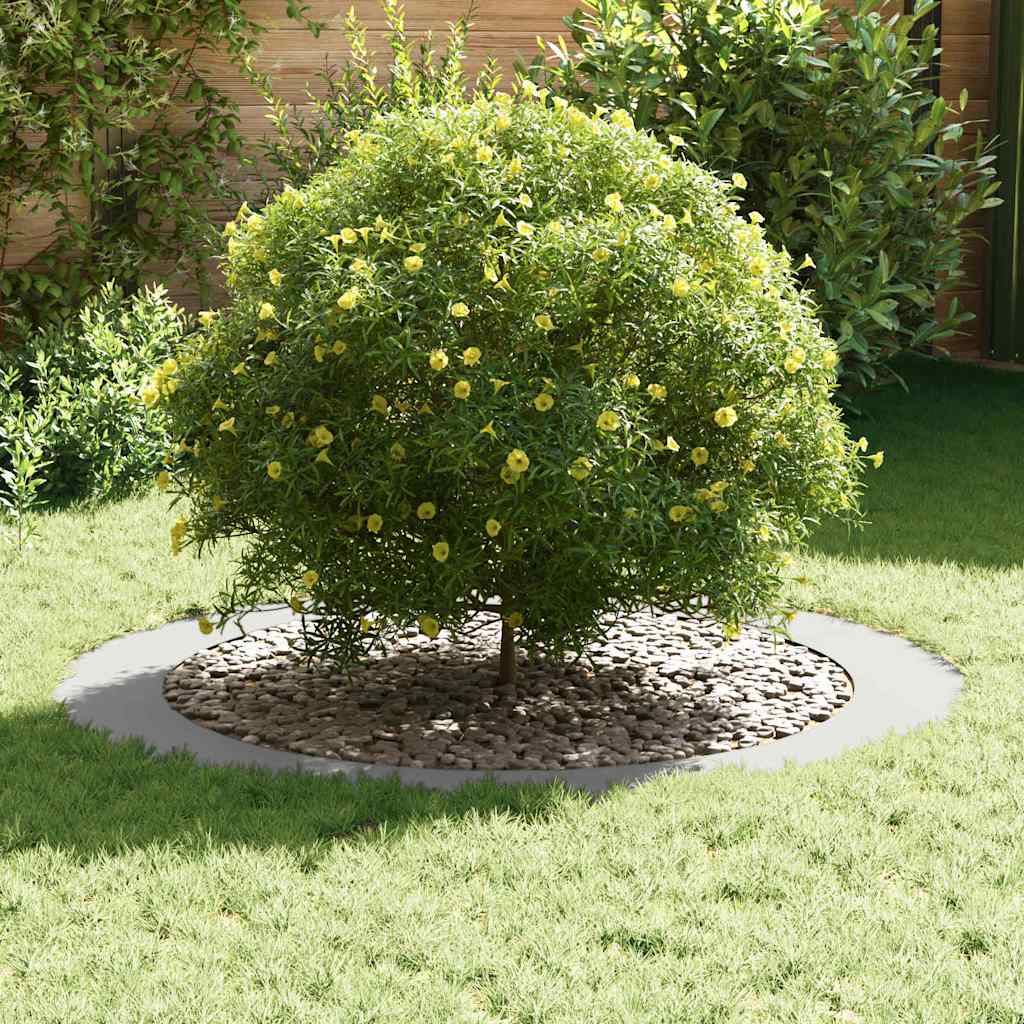 Tree Ring Suitable for Flat Tree Trunk White Ø90   120 Cm Steel