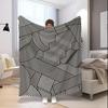 Abstract Striped Blanket Microfiber Flannel Cover Blanket Bedroom Living Room Sofa Soft And Comfortable Home Decoration