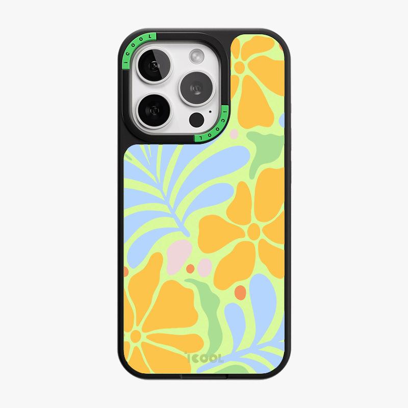 Replaceable Back Plate Mobile Phone Case Iphone15 Flower Apple 14pro Removable Magnetic Two-in-one Can Be Changed At Will