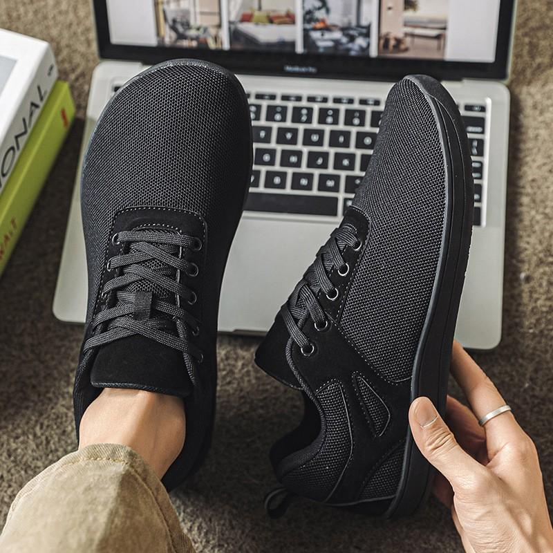 Breite Zehenbox Barfuß-Stil Leichte Gehschuhe Herren Damen Outdoor Freizeit Wandern Atmungsaktive Low-Top-Sneaker