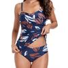 Yi Yong 2024 High Elasticity Tankini - Sexy European & American Print Plus Size Swimsuit