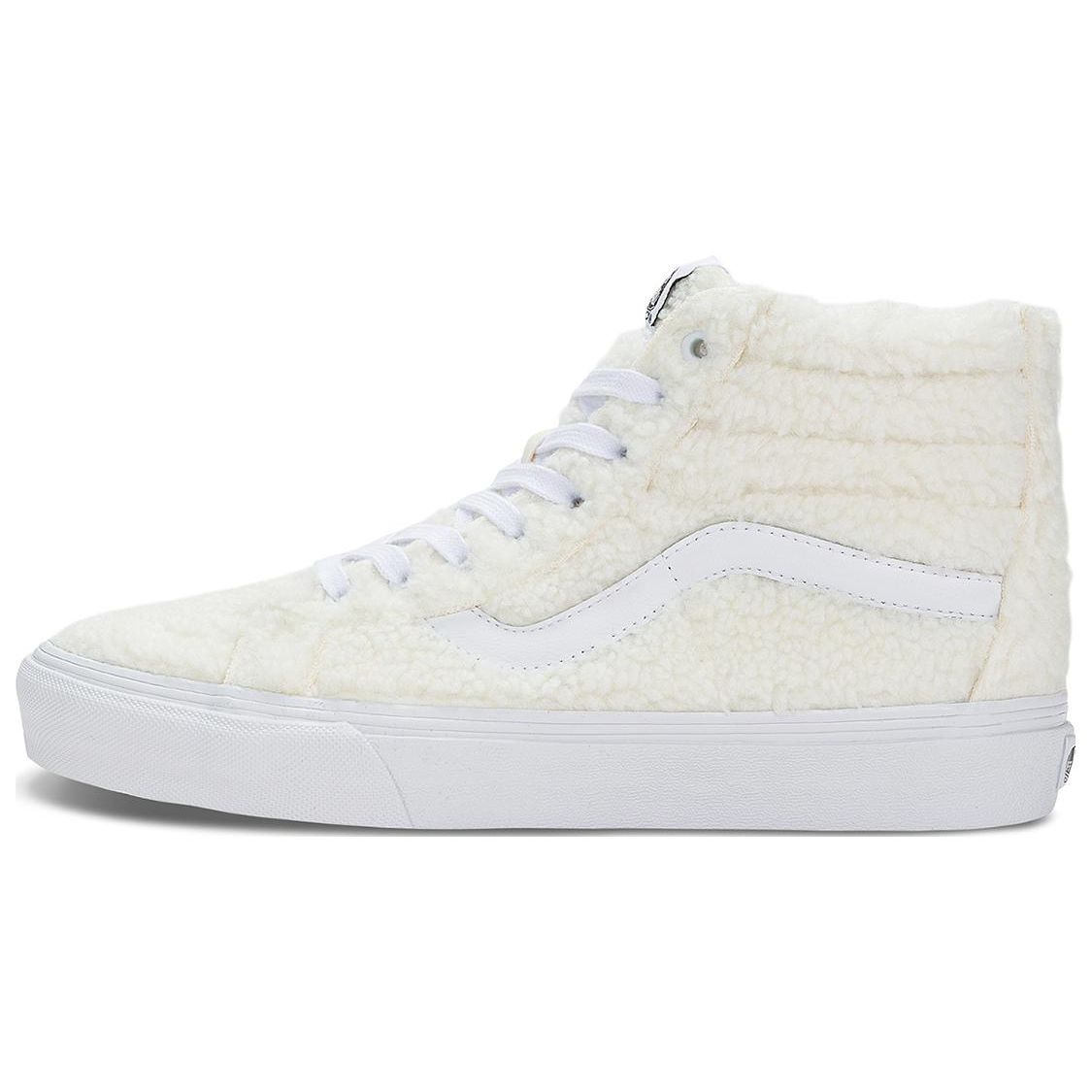 

Vans Sk8 Faux Shearling High-Top Skate Shoes Unisex Sneakers White Gray VN0A5KRCC00 36
