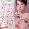 Decorative Stickers for the Face, Concert Face Stickers, Pink Bow Makeup Accessories, Face Makeup Stickers, Diamonds