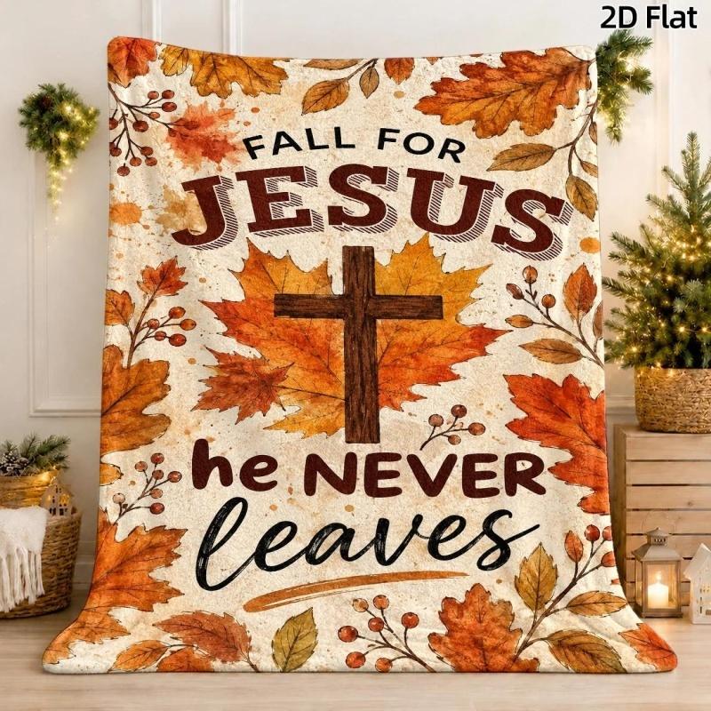 Plaid Leopard Sunflower Pumpkin Print Throw Blanket, Autumn Harvest Themed Home Sofa Cover