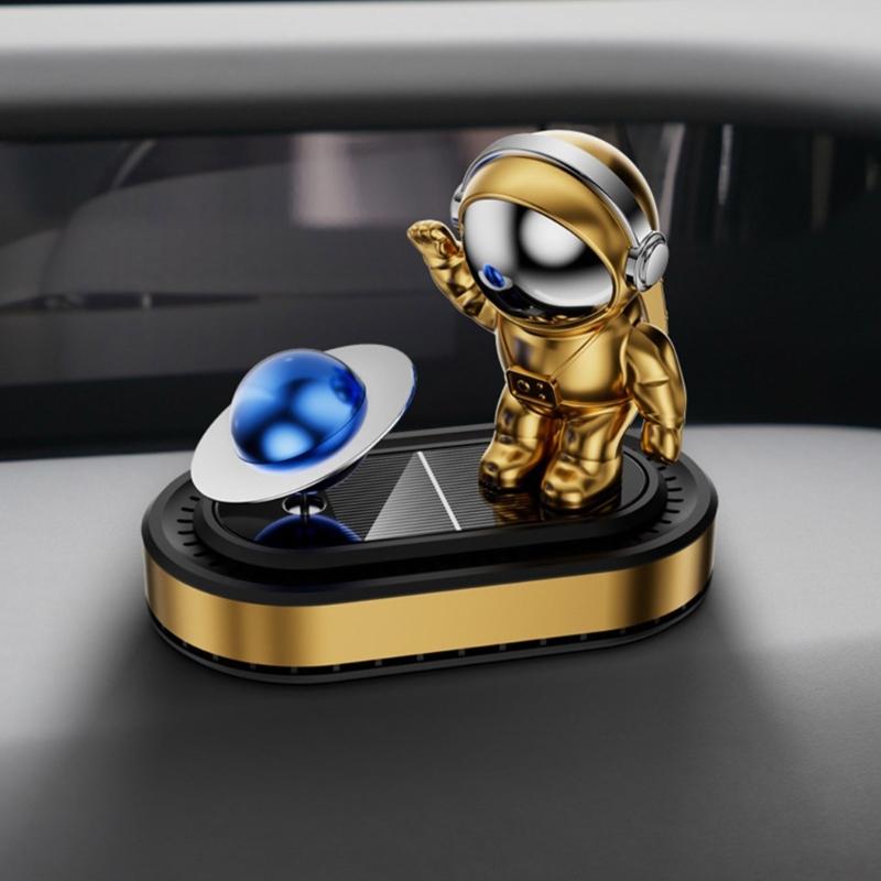 Solar Powered Astronaut Air Freshener Decoration Essential Oil Diffuser Car Ornament Fragrances Dispenser
