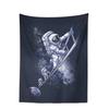 Space Skateboarding Astronaut Tapestry  Unique Cosmic Design Perfect for Bedroom Decor Large Wall Hanging Artwork