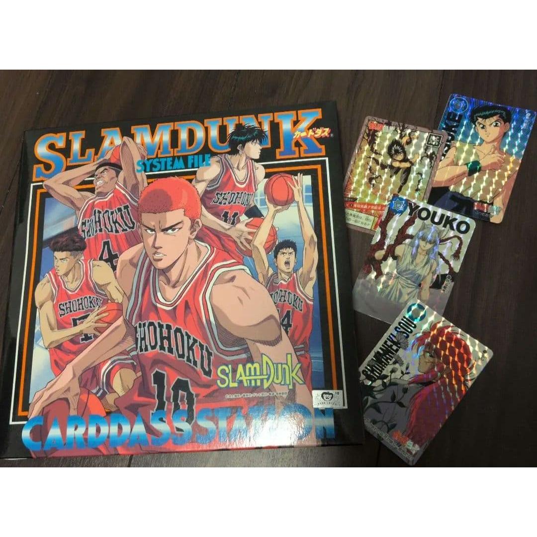 Used [Extremely rare and original] Slam Dunk & Yu Yu Hakusho Carddass bulk sale with official file