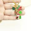 Christmas Drip Oil Cute Cartoon Keychain: Creative Personality Ornament Pendant