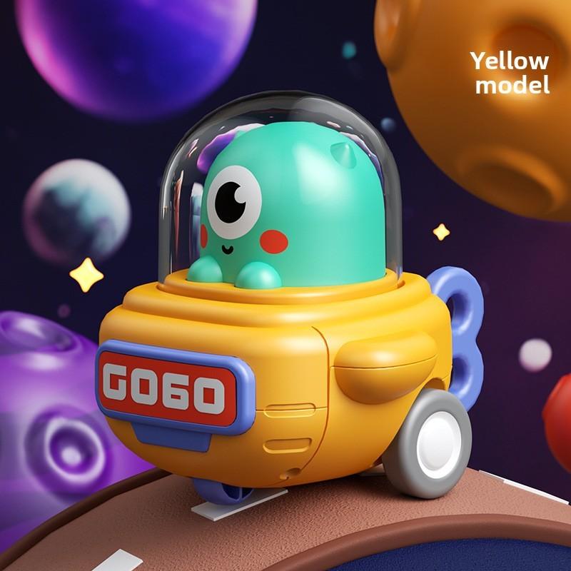 Spaceship Pressed Kids Toy Car Inertia Vehicle For Early Development And Play