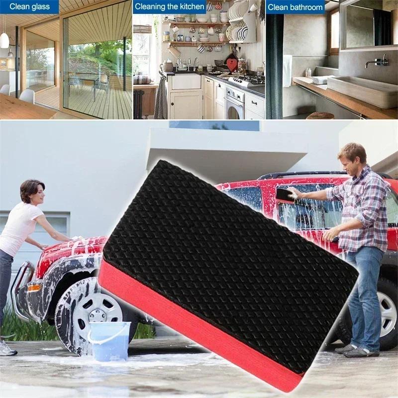 3Pcs Car Magic Clay Bar Pad Sponge Block Car Eraser Cleaning Tool Car Polishing Wax Sponge Pad Auto Detail Care Wash Accessories