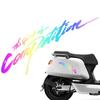 Car Reflective Decal Car Auto Body Sticker Adhesive Colorful Reflective Decal Auto Exterior Decoration Accessories For Vehicle