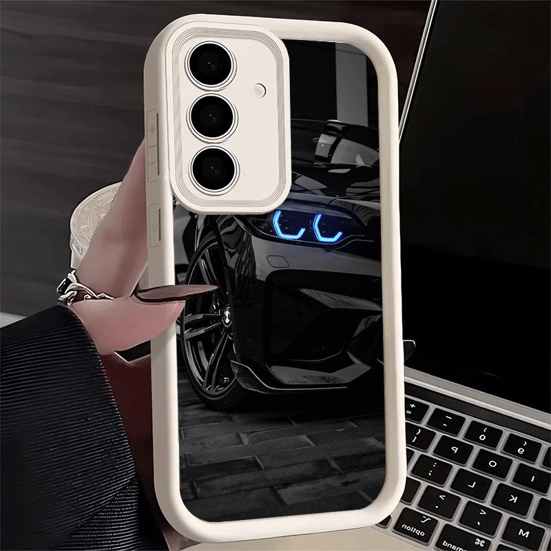 Handyhülle für Samsung Galaxy A17 A16 A15 A14 A13 Blau Rot Auto für B-Bmwes A56 A36 A26 A55 A35 A25 A54 A34 A24 A53 A33 A23 A07 A