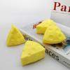 Cheese Squishy Toy Simulation Cheese Squeeze Toy Soft Cute Decompressing Pinching Cheese Sticky Slow Rebound Kids Adult Toy