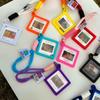 Blank Photo Frame Keychain Candy-Colored Photo Frame Keyring Insert Photo Split Key Pendant Diy Key Holder