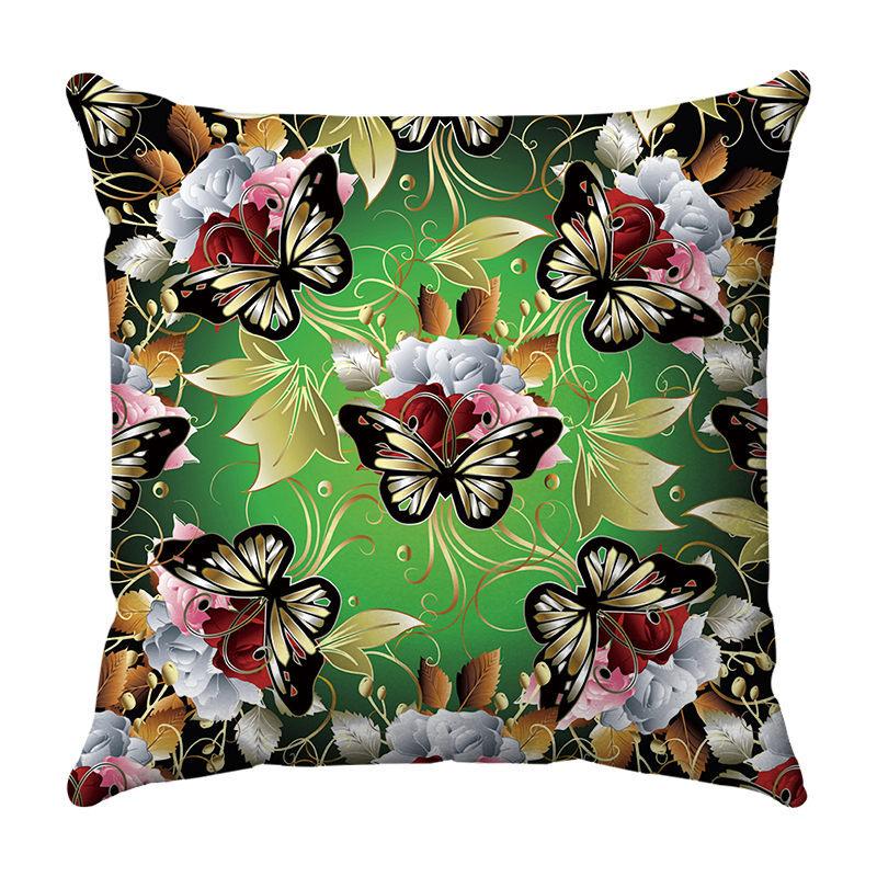 Divination and butterflies Digital printing short plush pillow covers for car sofa office cushion cover home goods 60x60cm