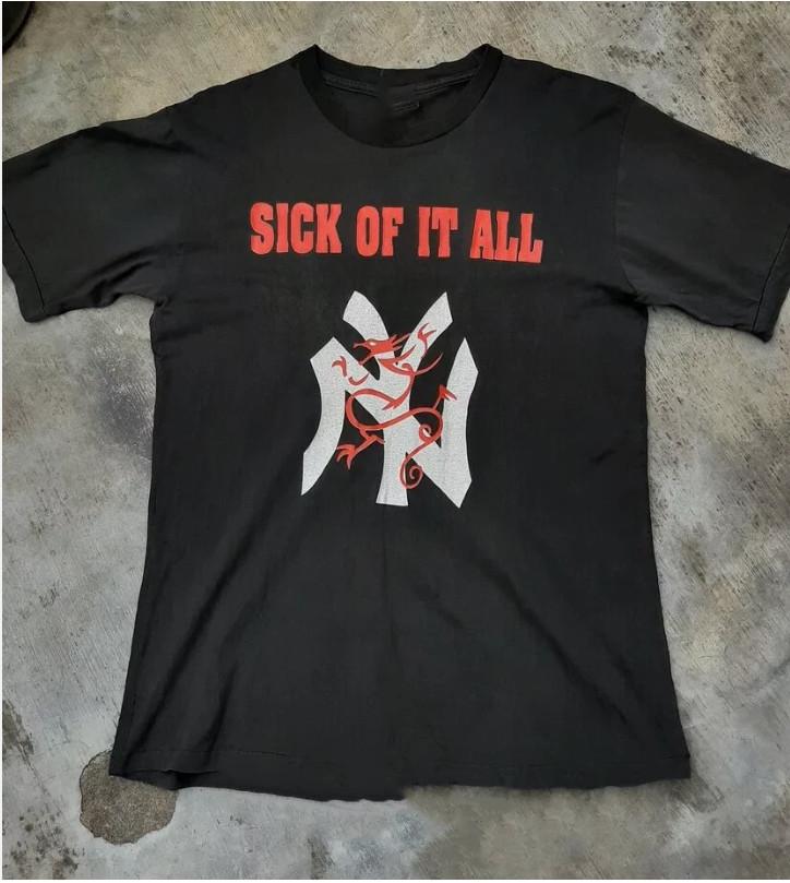 Sick of It All Gift For Fans Black T-Shirt Cotton All Size