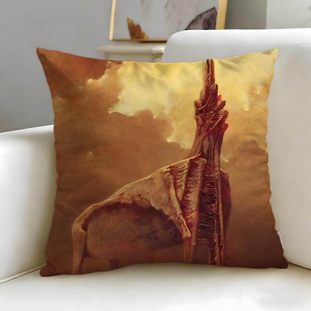 classic painter Zdzislaw Beksinski Cushion Cover Soft EasyWash Pillow Case Versatile for Couch Bed Travel and Office