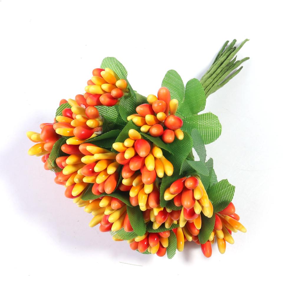 20pcs Bud Stamens Family Garden Handmade Artificial Bouquet Wedding Merry Christmas Decoration DIY Pearl Craft Fake Flowers