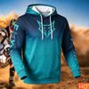 Autumn/Winter Men's Racing Hoodie Outdoor Cycling Hooded Pullover Fox Pattern Pocket Hoodie Sports Motorcycle Hooded SweatshirtsUnisex Woman's