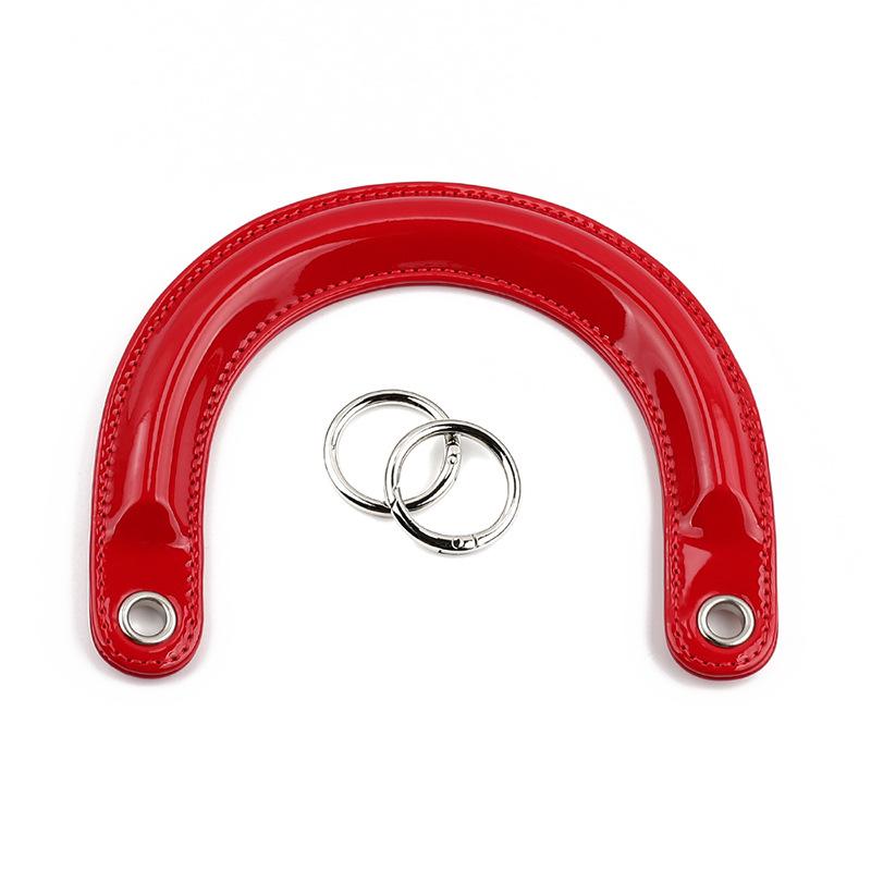 1Pc The New Product Is Suitable for Princess Diana Bag Strap, Arched Bag Strap U-shaped Handle Patent Leather Curved Pu Bag Strap