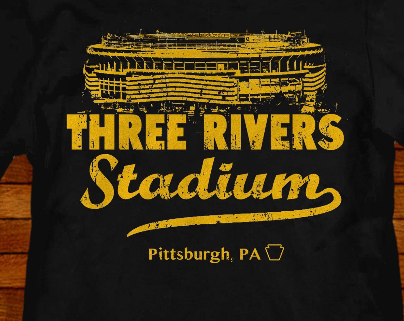 Pittsburgh Three Rivers Stadium Retro T shirt S