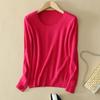 Stylish Women's Cashmere Loose Pullover Crew Neck Knit Sweater For Cozy Winter Wear