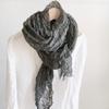 Vintage Wrinkled Linen Scarf Women Spring/Summer Breathable Shawls Sun Protection Long Scarf 60x185cm