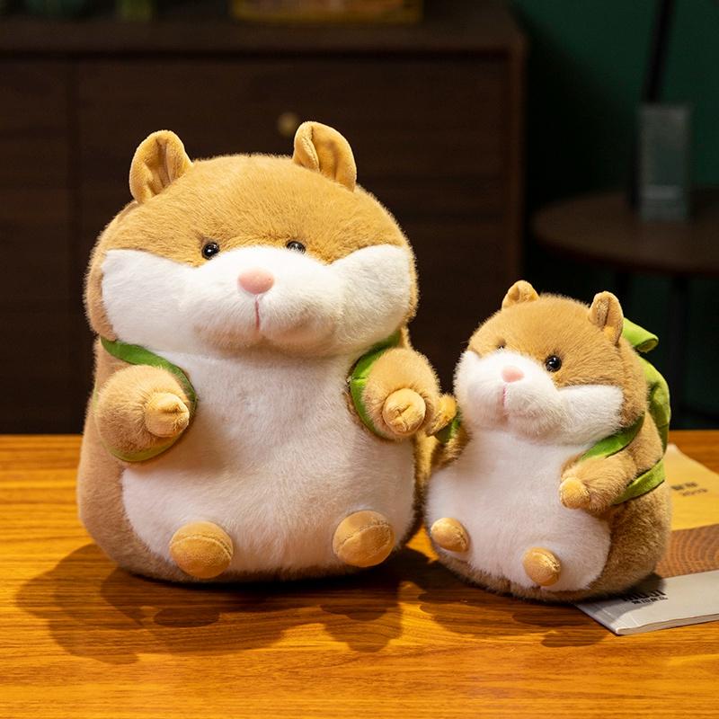 Cartoon Hamster With Avocado Stuffed Toy Kawaii Soft Animal Mouse Plush Pillow Baby Kids Sheep Appease Doll Birthday Gift