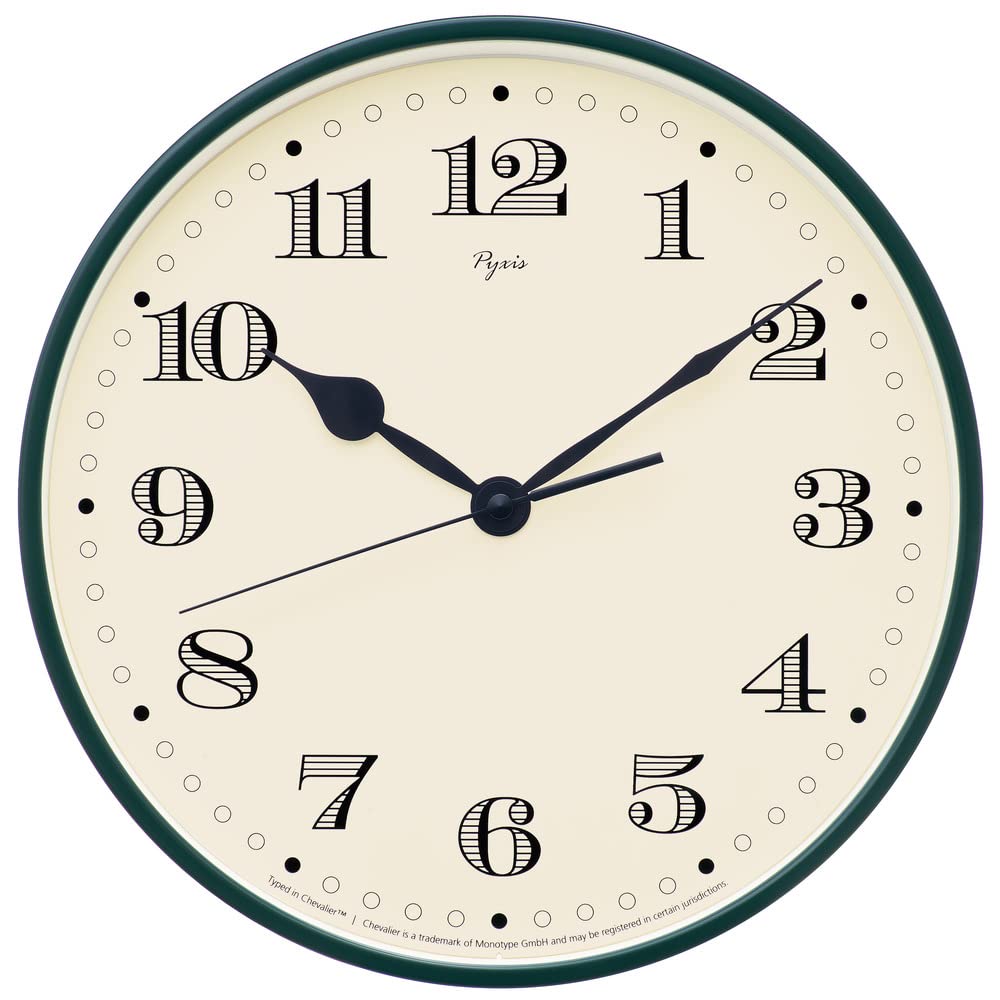 

Seiko Clock PYXIS Aluminum Dark Green Diameter 290 x 39 mm NA703M
