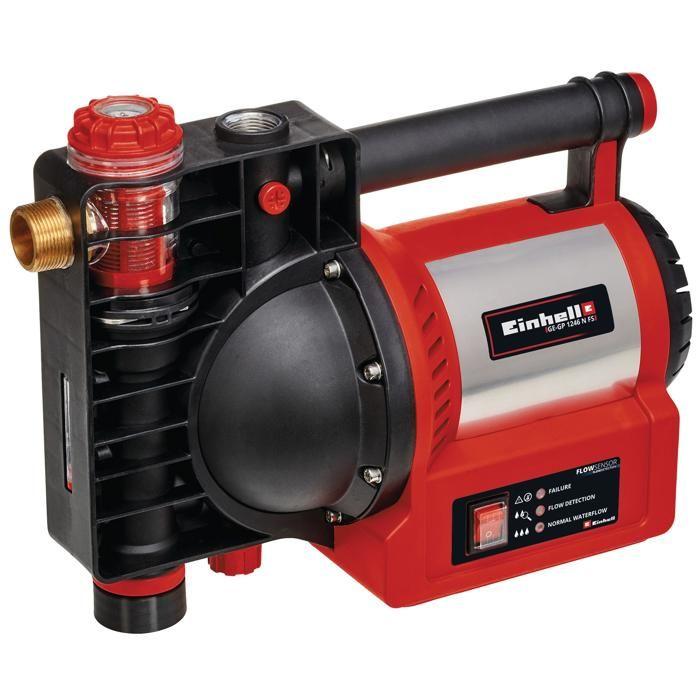 Einhell Pompe D’arrosage GE-GP 1246 N FS (1 200 W, 4 600 Litres Par Heure, Capteur De Débit Avec LED)