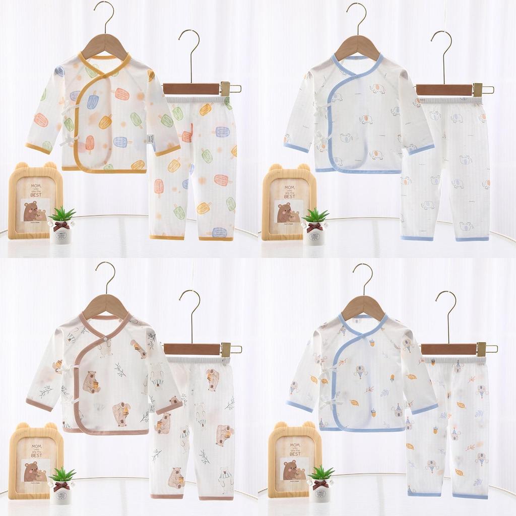Baby Cotton Summer Set With Antibacterial Fabric For Newborns And Infants