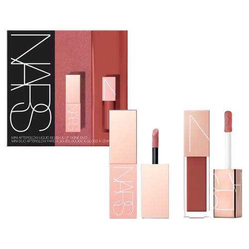 

NARS Mini Afterglow Liquid Blush & Lip Shine Duo 03902 Dusty Rose Red Chestnut Dolce Vita Aragon Cheek Lipstick