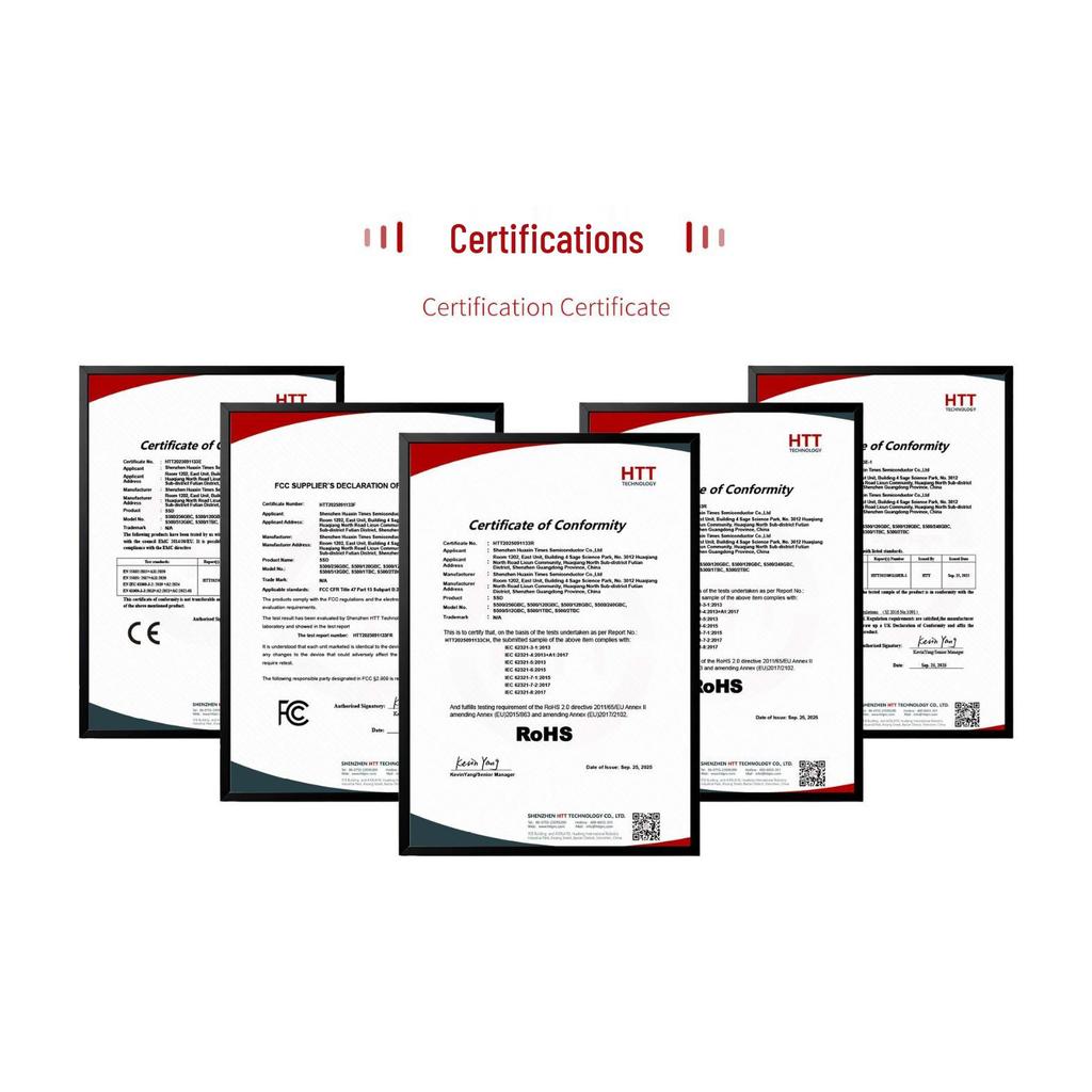 Huaxin M.2 PCI-E NVMe SSD 128GB-2TB, Universal for Notebooks & Desktops