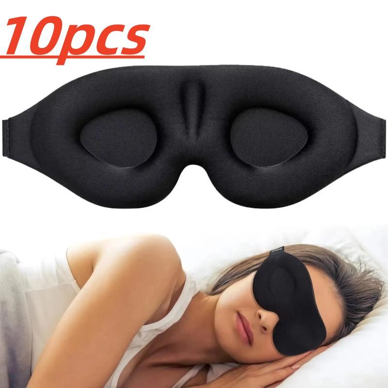 3D maska ​​na spaní Block Out Light Maska na oči pro pohodlné spaní Oční stíny na cesty Nap Náplasti na oči se zavázanýma očima Sleeping Aid