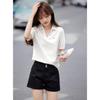 T-shirt casual a maniche corte con colletto POLO Estate Nuovo T-shirt a maniche corte con spalla anteriore