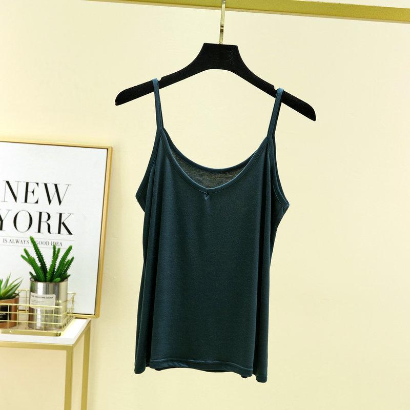 Women's Slimming V-Neck Modal Camisole: Summer Sleeveless Base Layer Top
