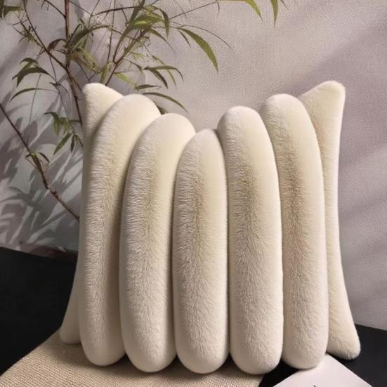 Throw Pillowcase Super Soft Comfortable Sofa Pillowcase Replaceable Design Easy Maintenance Soft Cushion