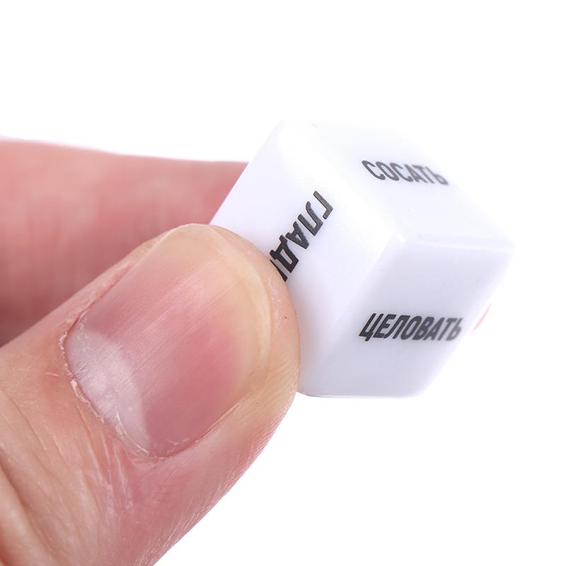 2Pcs Fun Acrylic Dice Love Sexy Dice Sex Dice Erotic Dice With Velvet Dice Bag