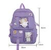 Euetiq Ita Bag Backpack, Clear Bag, Women's, JK, Otaku, Oshikatsu Goods, Lightweight, Large Capacity, Black
