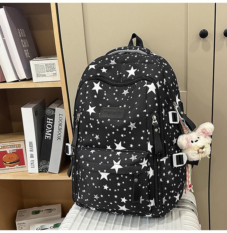 Schoolbag Japanese ins new high-value fresh and sweet star make-up bag women's light travel large-capacity backpack