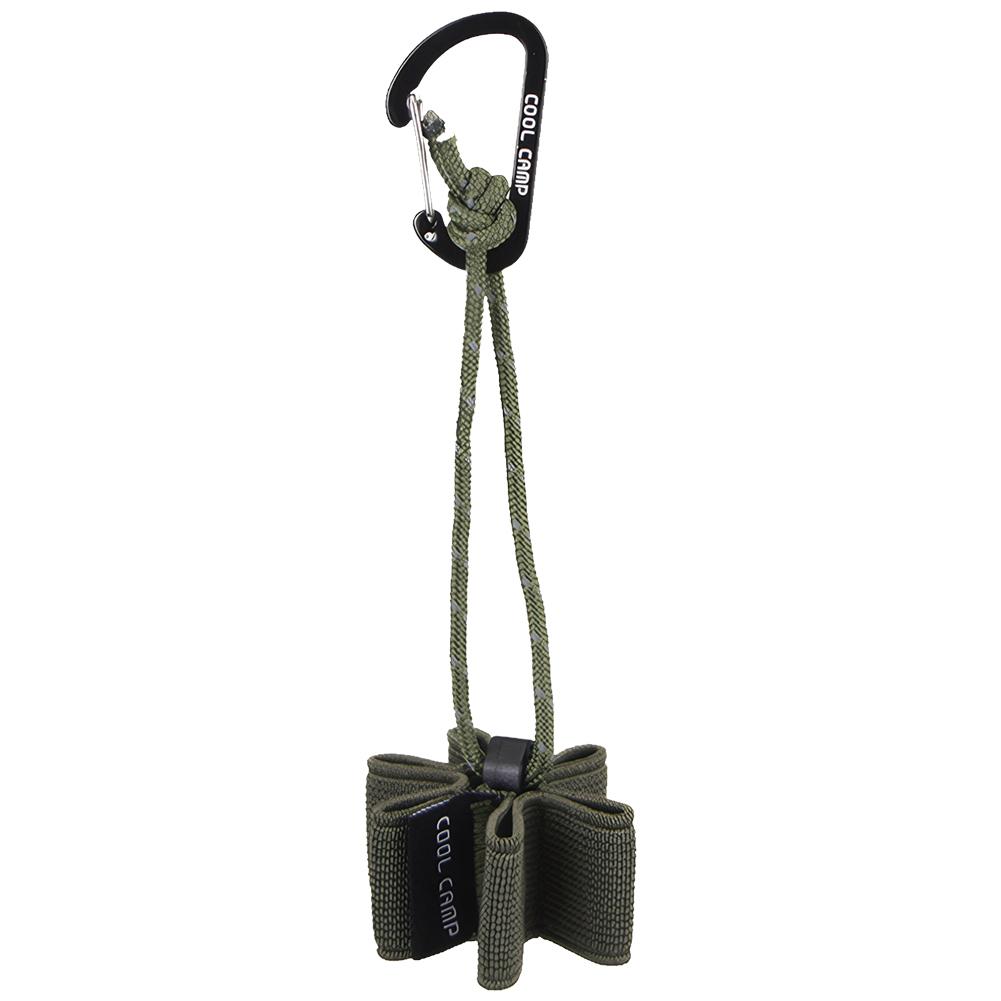 6-Hole Ground Nails Storage Strap Retractable Portable Tent Stakes Storage Belt Canopy Peg Storage Strap for Hiking Picnic