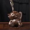 Chinese Purple Clay Tea Pet Handmade Sculpture Animal Decoration Tiger Statue Ornaments Tea Figurine Crafts Tea Set Decor