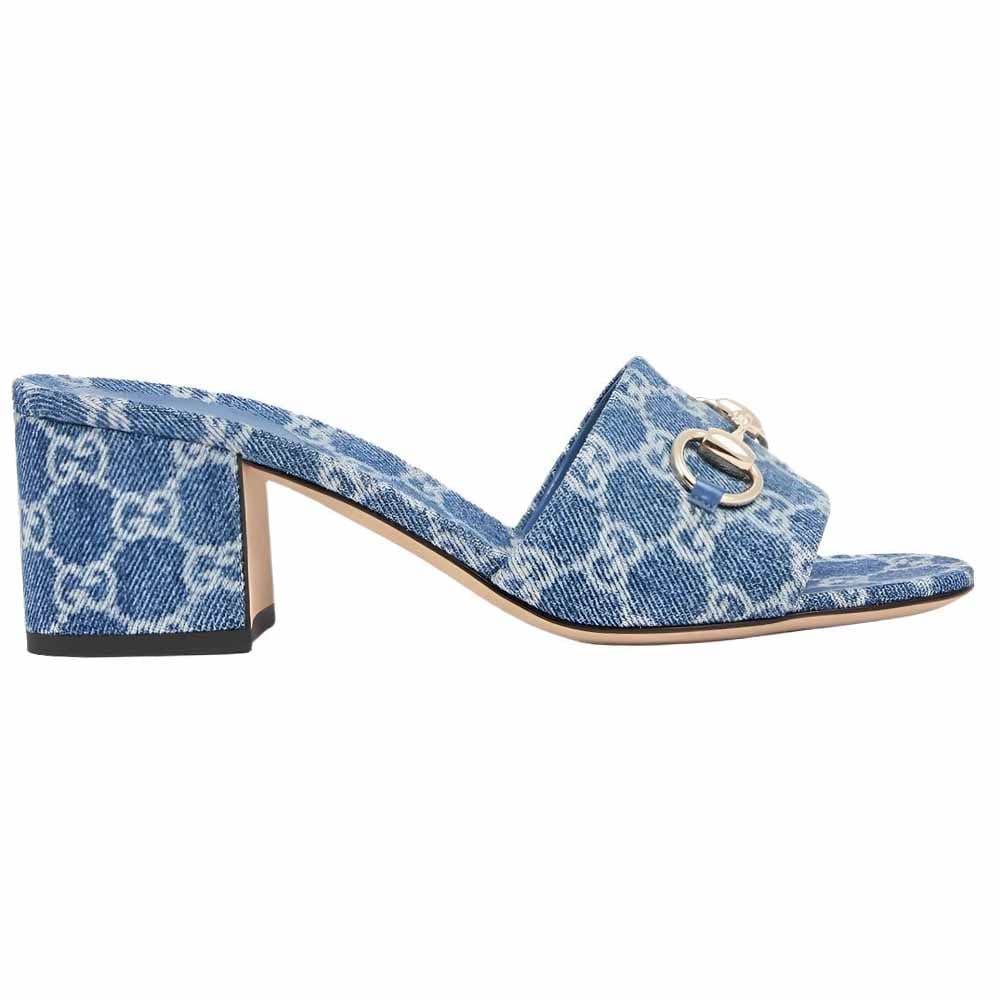 Gucci Wmns Horsebit Slide Sandal 'Blue' Women's 854882 FAFGT 4746